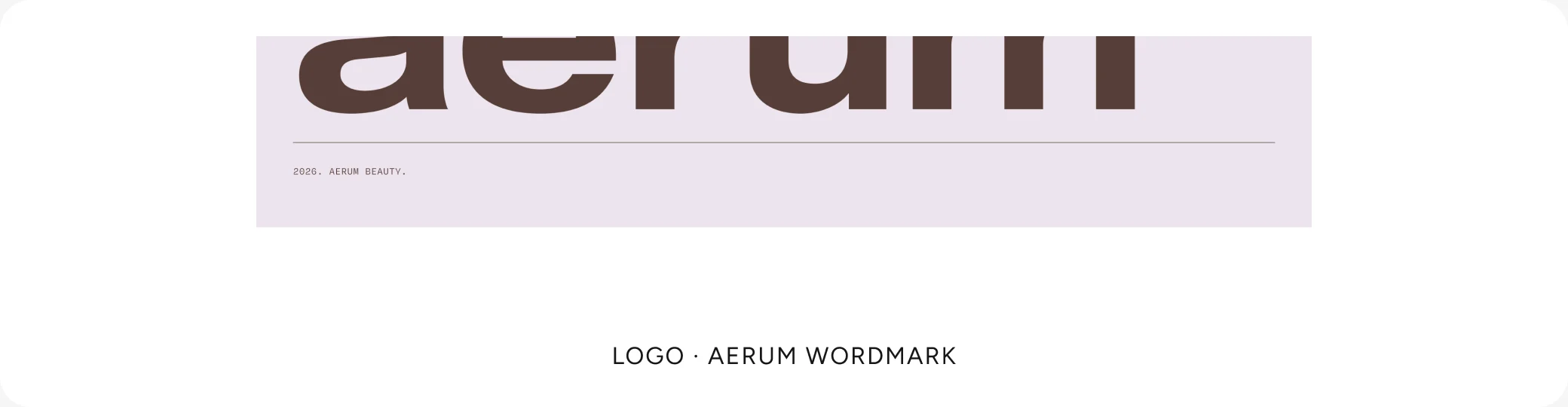 Aerum wordmark